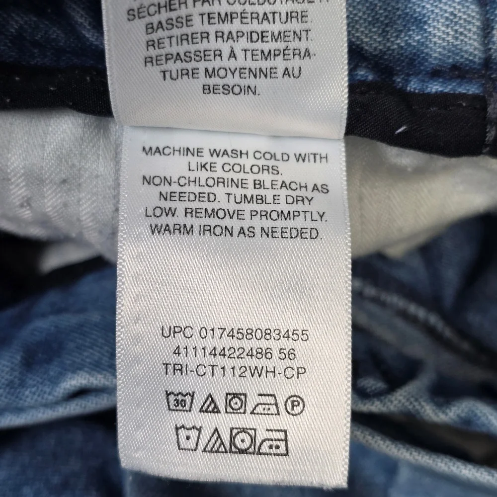 Haggar Work to Weekend Denim Pants Men's Size 34x31 Blue Light Wash Classic Fit